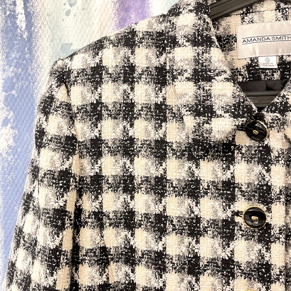 Amanda Smith size 14 black and white blazer jacket - Picture 9 of 11